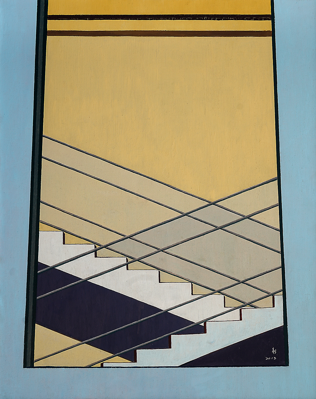 作品：ＭｏMA之窗。材料：布面油彩。尺寸：100x80厘米。2013。.jpg